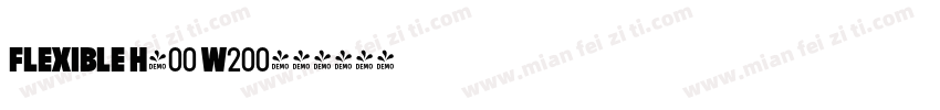 Flexible H400 W200字体转换